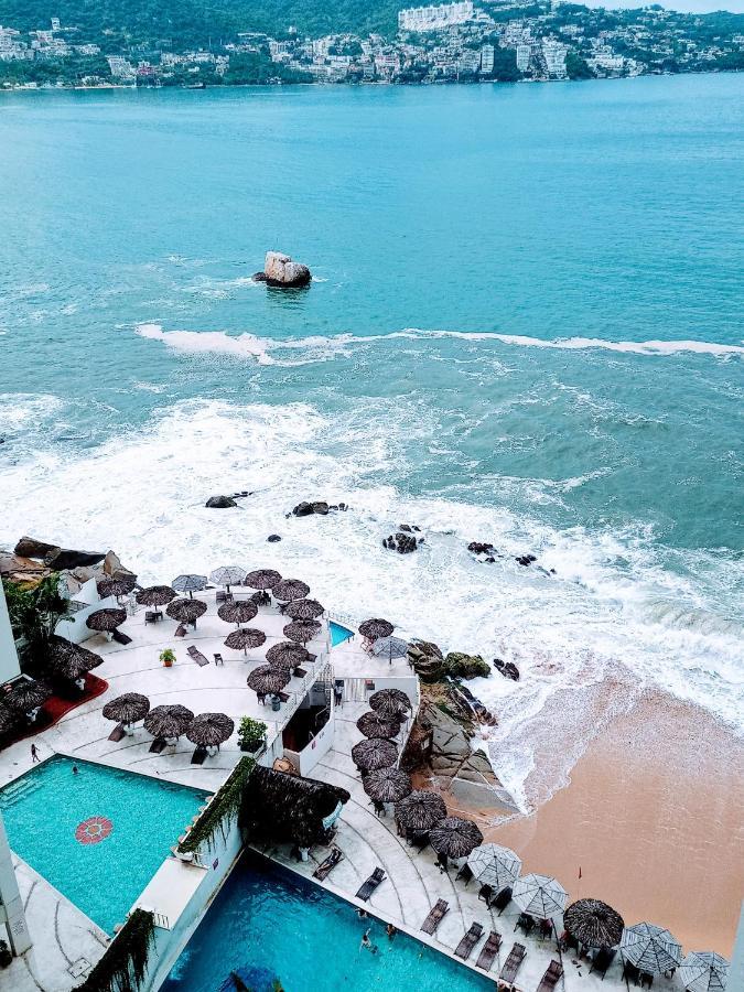 Suite Con Vista Al Mar A Pie De Playa Acapulco Buitenkant foto