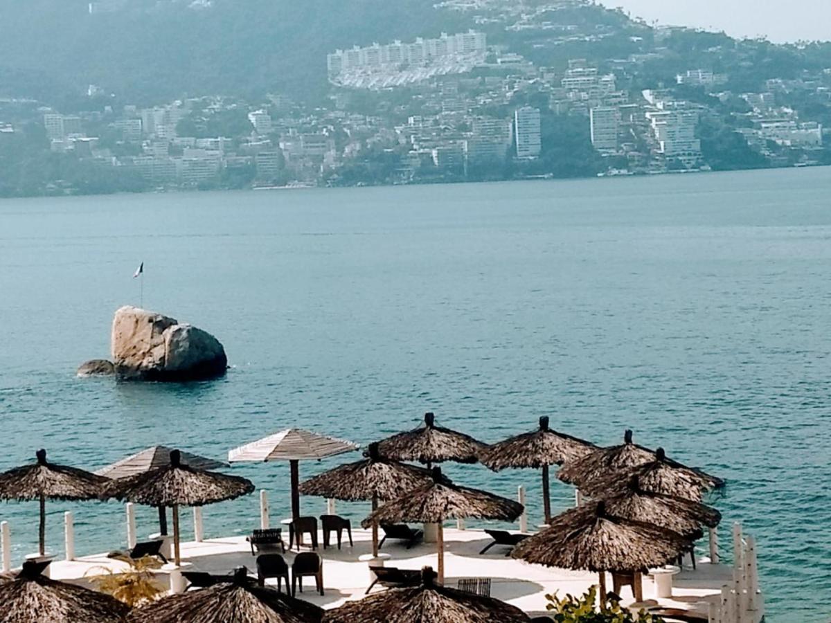 Suite Con Vista Al Mar A Pie De Playa Acapulco Buitenkant foto